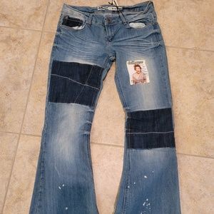 Dollhouse Checkerboard Patch Flares New 
